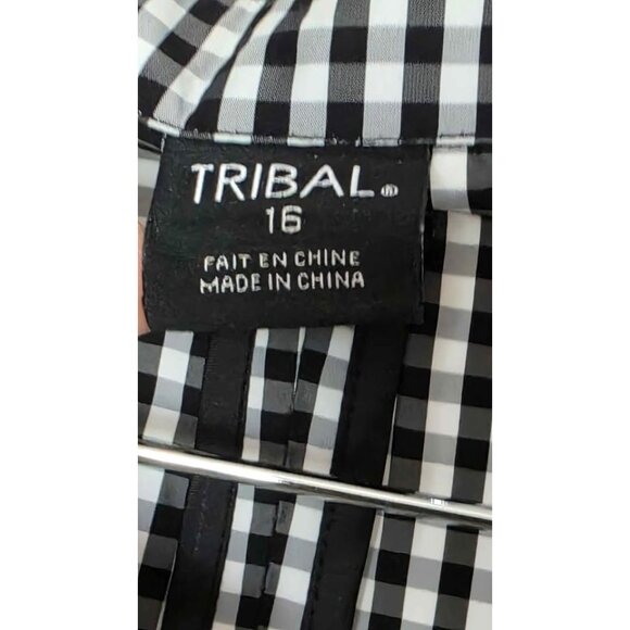 Gingham pattern Blazer Jacket Tribal  Sz XL/14 - Picture 3 of 6